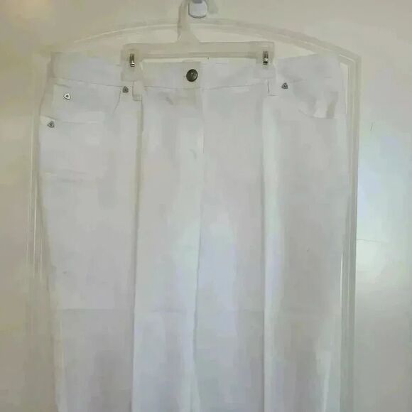 Zac & Rachel White Cotton/Poly/Spandex Raw Hem Jeans NEW - Picture 3 of 10